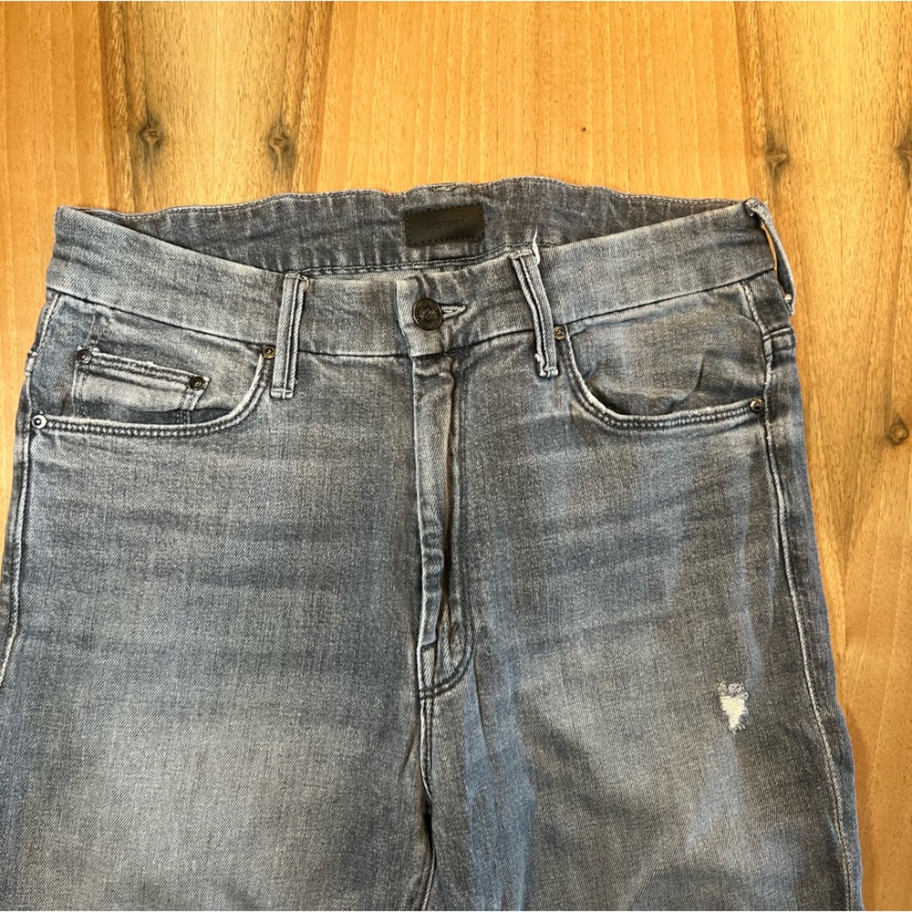 MOTHER Looker Gray Jeans